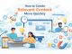 How to Create Relevant Content More Quickly
