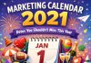 Marketing Calendar 2021: Dates You Shouldn’t Miss This Year